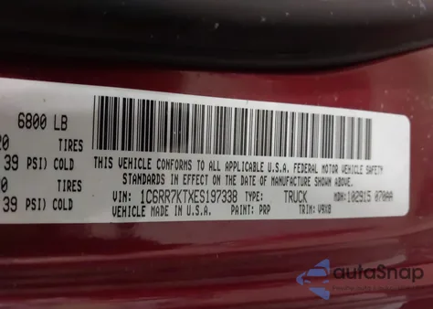 2014 Ram 1500 Express из США, поврежденный, VIN 1C6RR7KTXES197338